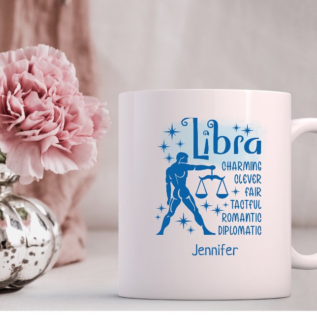 Mug Libra Zodiac Traits personnalisés Horoscope (Créateur téléchargé)