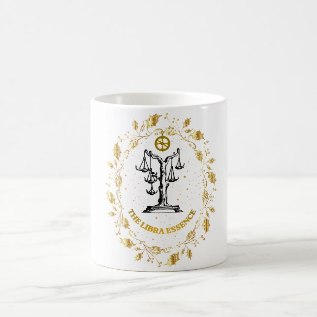 Mug Libra Zodiaque Luxe  Asthétique Étoiles Art (Centre)