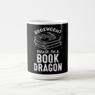 Mug librairie worm a livre dragon grand amoureux du li