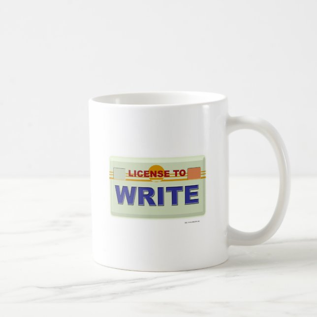 Mug Licence d'écriture d'une déclaration de l'auteur C (Droite)