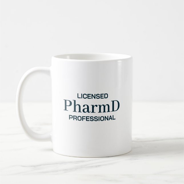 Mug Licensed PharmD Professional Personalized (Gauche)