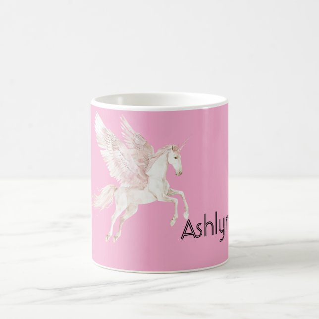 Mug licorne à ailes roses (Centre)