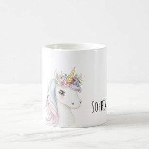 Mug Licorne à ruban rose