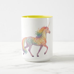 Mug Licorne Arc-en-Ciel Magique Personnalisée