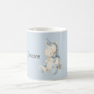 Mug Licorne Bleue Blanche