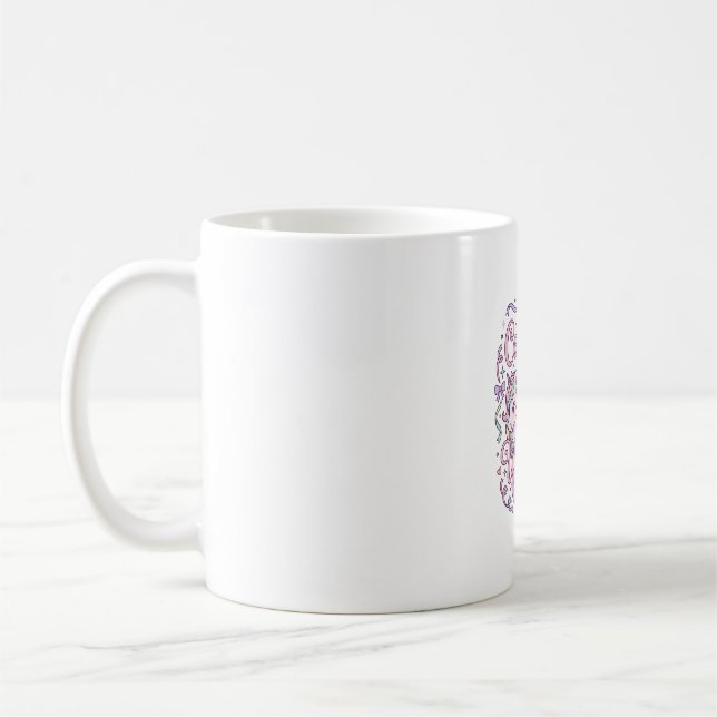 Mug Licorne Coquette Bow Licorne Mignon Graphique T Pa (Gauche)