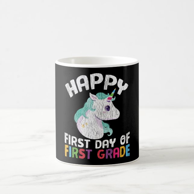 Mug Licorne de première année Joyeuse Première Journée (Centre)