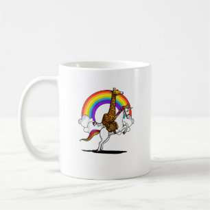 Mug Licorne Magique Arc-en-Ciel Drôle Garçons à Cheval