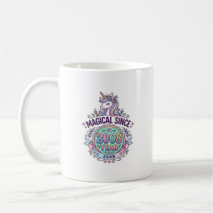 Mug Licorne Magique Depuis Année Graphisme Zazzle D