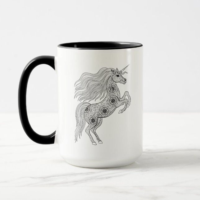 Mug Licorne magique inspirée (Gauche)