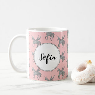 Mug licorne magique, licorne argent, tendance