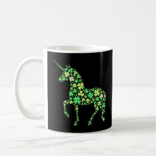 Mug Licorne Magique Trèfle Vert Design Mignon Chanceux