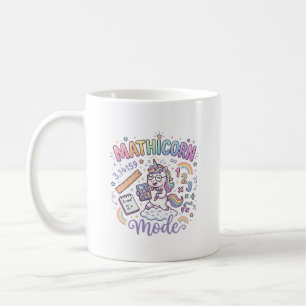 Mug Licorne Mathicorne Mode Typographie Adorable Desig