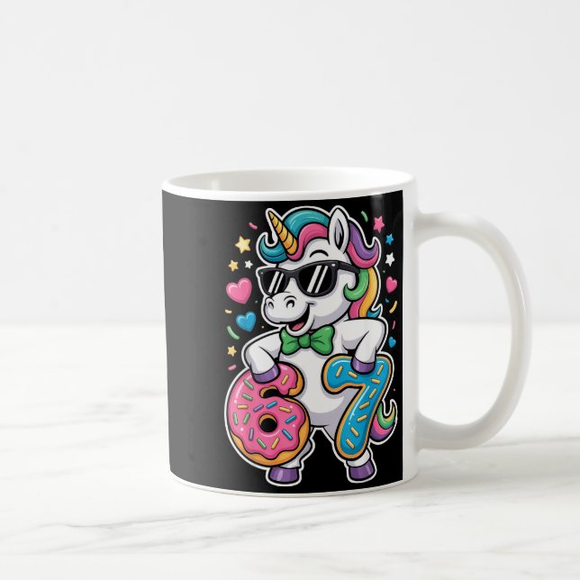 Mug Licorne Mème Drôle Filles Enfants Six Sept 6-7 Bra (Droite)
