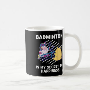 Mug Licorne Mignonne De Badminton Est Mon Secret Au Bo