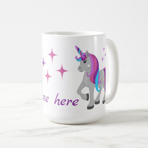 Mug Licorne Mignonne & Étoiles