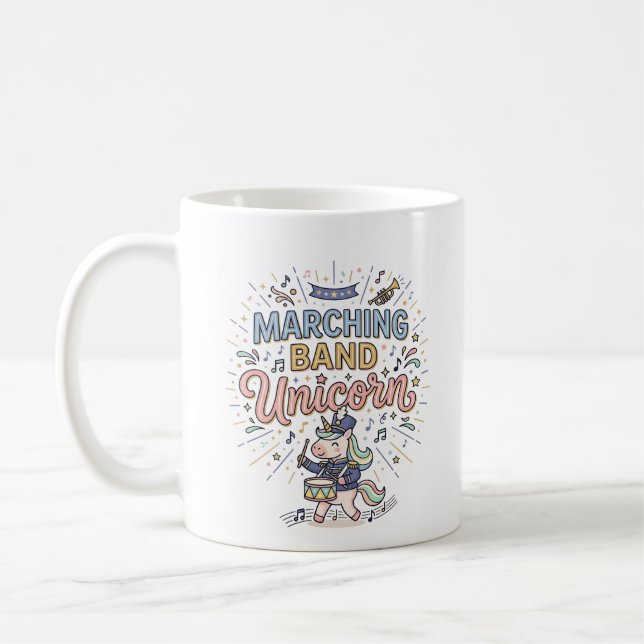 Mug Licorne Orchestre Licorne Impression Marché Prêt (Gauche)