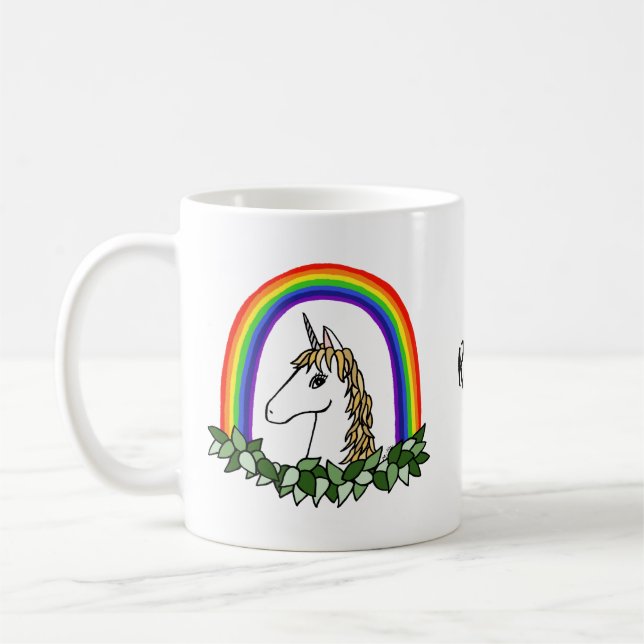 Mug Licorne personnalisée par licorne faite sur (Gauche)
