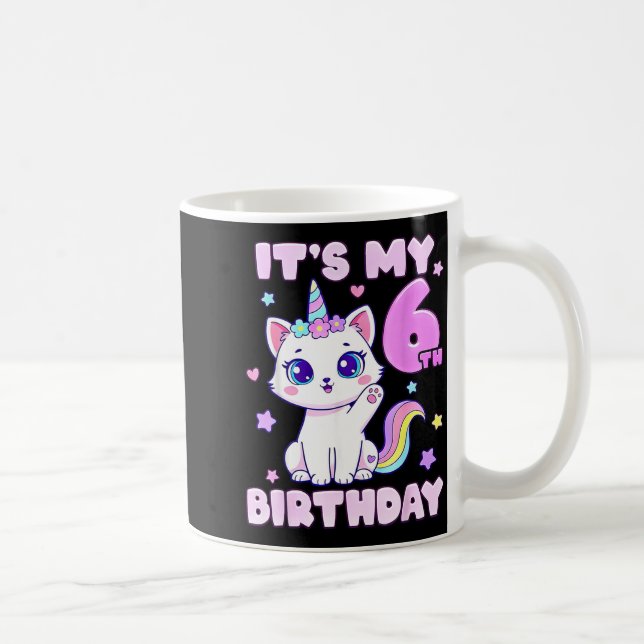 Mug licorne pour les 6 ans de filles (Droite)