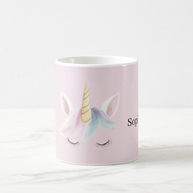 Mug Licorne Rose Bleue Violette (Centre)