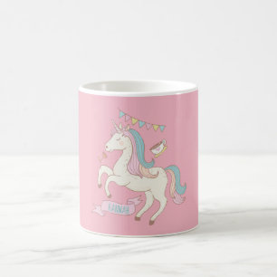 Mug Licorne rose Personnalised