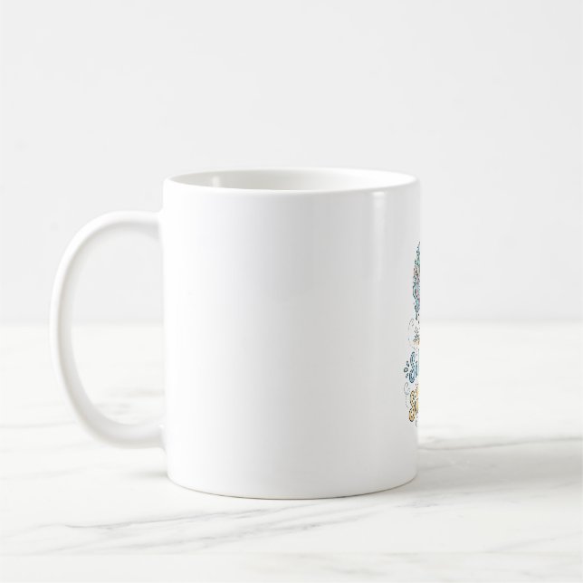 Mug Licorne Salée Crinière Âme Ensoleillée Conception  (Gauche)