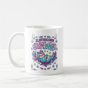 Mug Licorne Slothicorne Magie lente Marché coloré