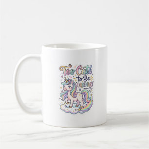 Mug Licorne Trop Mignonne pour être Ordinaire Vecteur 