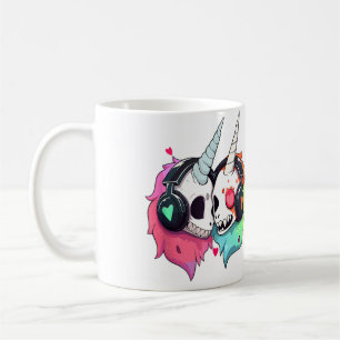 Mug Licorne Zombie Mignonne Dj Rave Edm