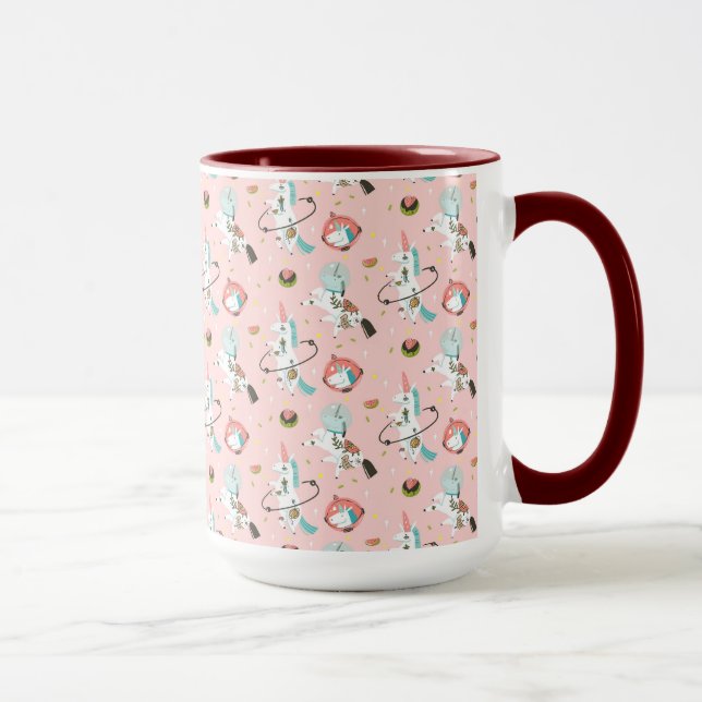 Mug Licornes dans le motif de l'espace (Droite)