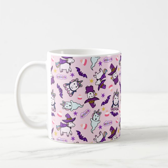 Mug Licornes d'Halloween (Gauche)