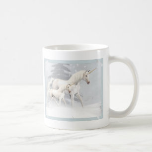 Mug Licornes mignonnes dans la neige 1