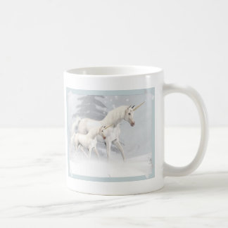 Mug Licornes mignonnes dans la neige 1