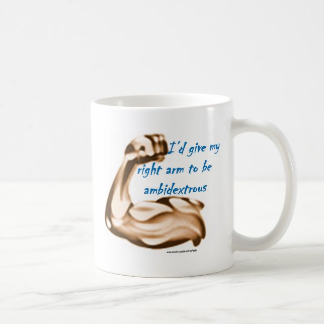 Mug L'identification donnent mon bras droit pour être (Droite)