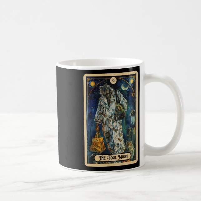 Mug L'idiot de la lune Werewolf (l'idiot) Tarot d'Hall (Droite)