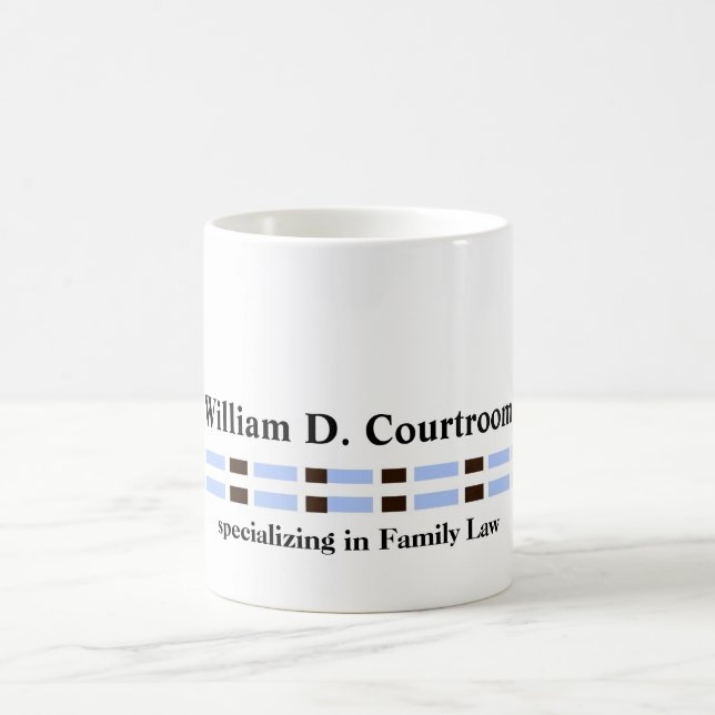 Mug Liens Bleus Professionnels Minimalistes (Centre)