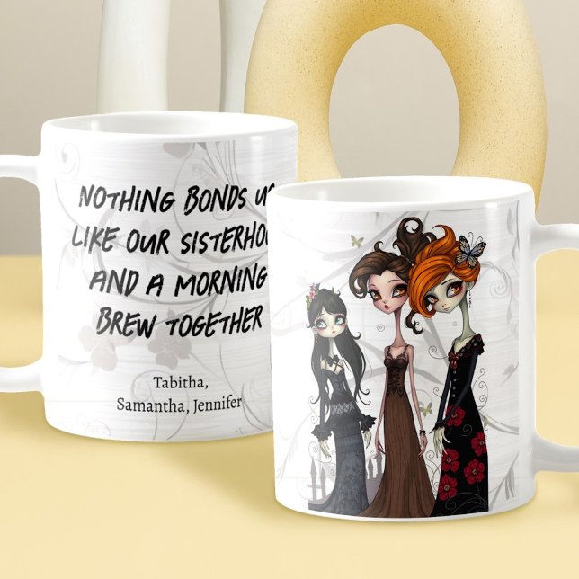 Mug Liens de sororité Meilleures amies (Créateur téléchargé)
