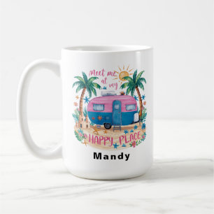 Mug Lieu de bonheur personnalisé pour voyager en campi