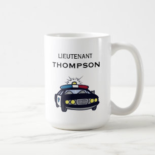 Mug Lieutenant de police personnalisée