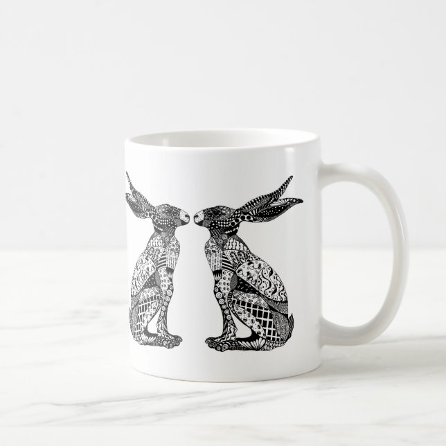 Mug Lièvres se reposants (Droite)