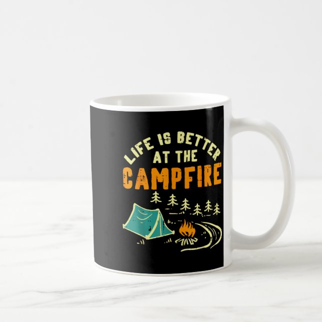 Mug Life Better Campfire Camng Camper Boys Girl Kids M (Droite)