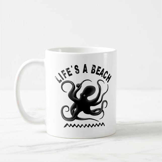 Mug Life is a Beach - Drôle été Citation Design (Gauche)