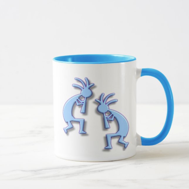 Mug Light Blue Kokopelli (Droite)