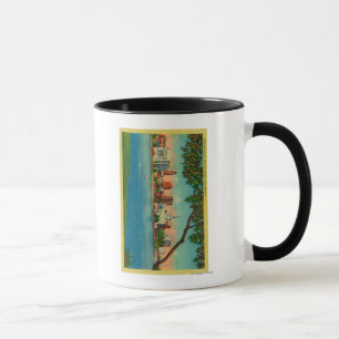 Mug Ligne aérienne d'Oakland sur le lac Merritt