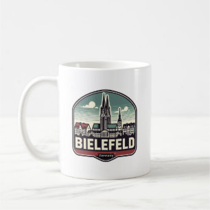 Mug Ligne aérienne Retro Bielefeld
