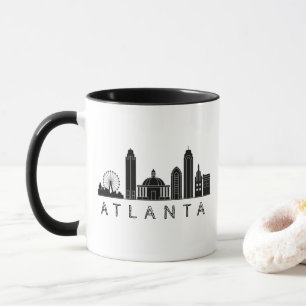 Mug Ligne aérienne stylisée moderne Atlanta Georgia