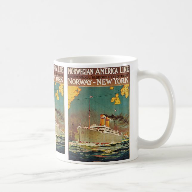Mug Ligne américaine norvégienne (Droite)