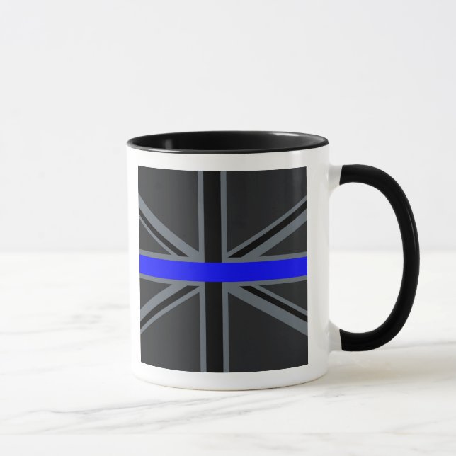 Mug Ligne Bleue Clair et Élégante Union Jack (Droite)