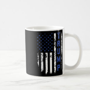 Mug Ligne bleue mince de la police Trump républicain f