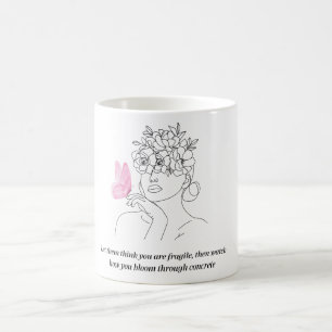 Mug Ligne d'art inspirante de citation féministe
